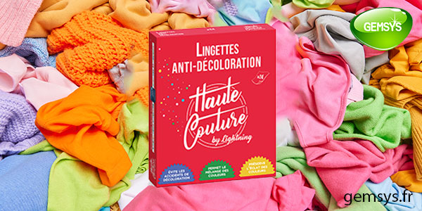 lingettes anti decoloration